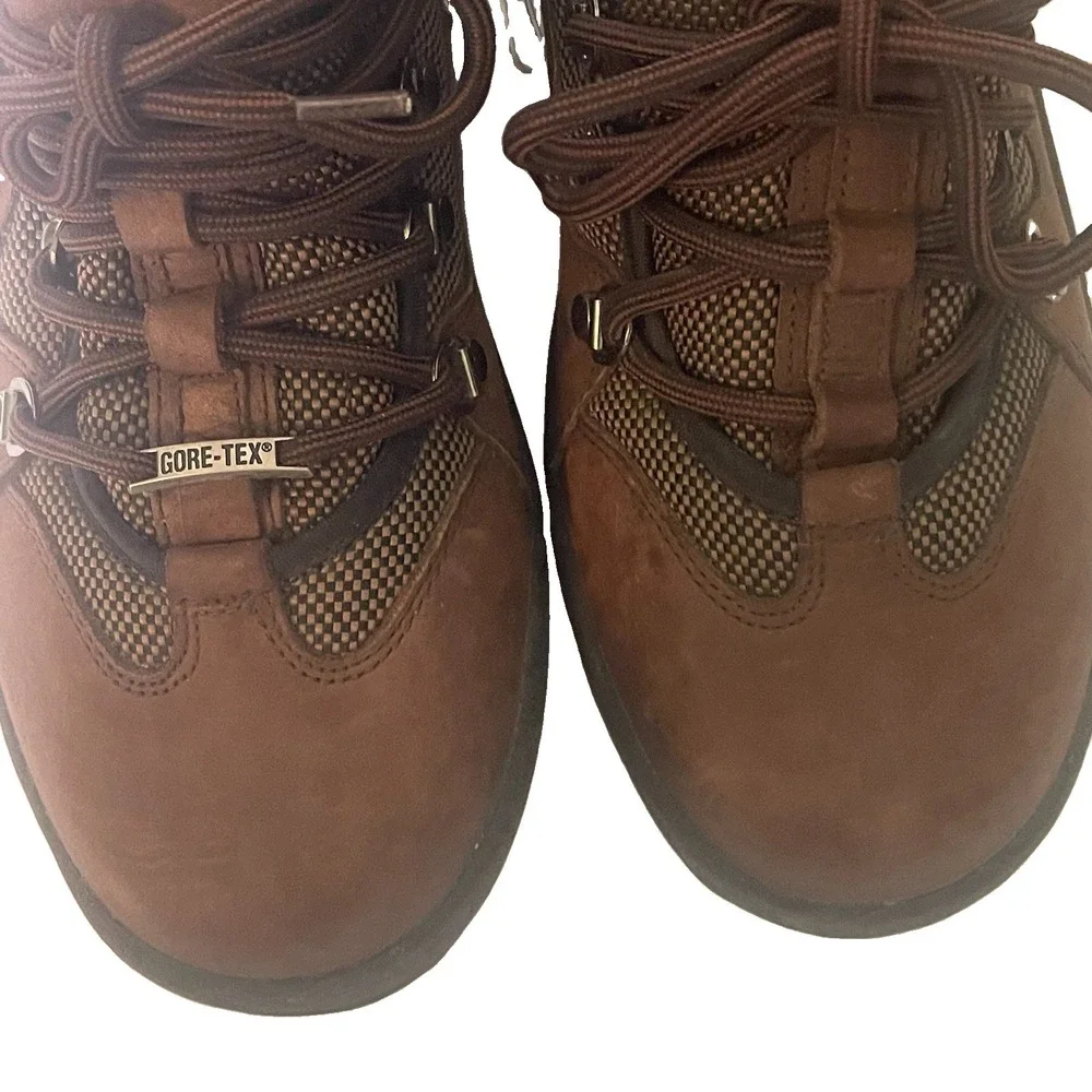 Redhead Bone Dry Gore-Tex Leather Hiking Boots Mens Size 9M Waterproof Brown